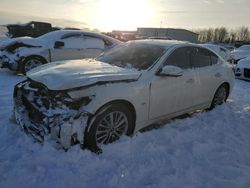 Salvage cars for sale from Copart Wayland, MI: 2019 Infiniti Q50 Luxe