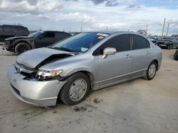 Salvage motorcycles for sale at Homestead, FL auction: 2007 Honda Civic Hybrid