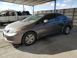 Carros salvage a la venta en subasta: 2012 Honda Civic LX