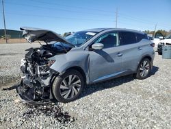 Salvage cars for sale at Tifton, GA auction: 2021 Nissan Murano SL