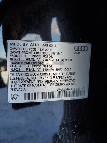 2015 Audi Q7 TDI Prestige