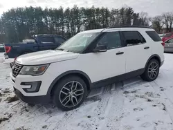 Salvage cars for sale at North Billerica, MA auction: 2016 Ford Explorer Sport