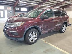 Salvage cars for sale from Copart East Granby, CT: 2016 Honda Pilot LX