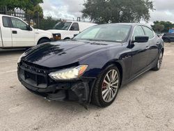 Salvage cars for sale at Miami, FL auction: 2015 Maserati Ghibli