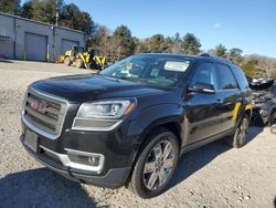 Salvage cars for sale from Copart Mendon, MA: 2017 GMC Acadia Limited SLT-2