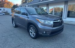 Salvage cars for sale from Copart North Billerica, MA: 2014 Toyota Highlander XLE