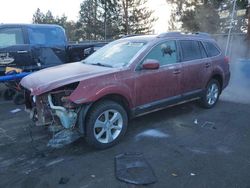 Salvage cars for sale at Denver, CO auction: 2013 Subaru Outback 2.5I Premium