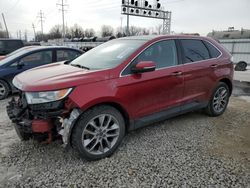 Ford salvage cars for sale: 2015 Ford Edge Titanium