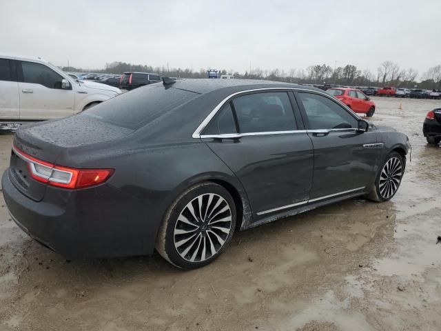 2018 Lincoln Continental Black Label