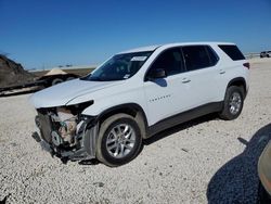 Salvage cars for sale at Temple, TX auction: 2020 Chevrolet Traverse LS