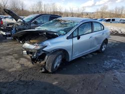 Salvage cars for sale at Marlboro, NY auction: 2013 Honda Civic LX