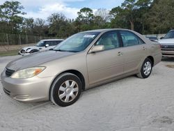 Salvage cars for sale at Fort Pierce, FL auction: 2003 Toyota Camry LE