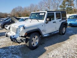 Jeep salvage cars for sale: 2018 Jeep Wrangler Unlimited Sport