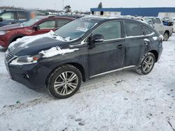 Salvage cars for sale from Copart Woodhaven, MI: 2015 Lexus RX 350 Base