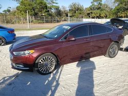 Ford salvage cars for sale: 2017 Ford Fusion Titanium