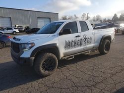 Salvage cars for sale at Woodburn, OR auction: 2018 Toyota Tundra Double Cab SR