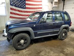 Salvage cars for sale at Lyman, ME auction: 2006 Jeep Liberty Sport