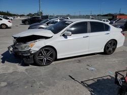 Salvage cars for sale from Copart Homestead, FL: 2016 Honda Accord Sport