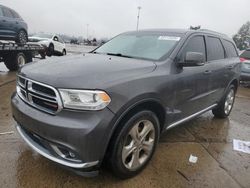 Salvage cars for sale from Copart Woodhaven, MI: 2015 Dodge Durango Limited