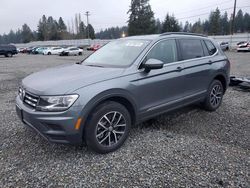 Volkswagen salvage cars for sale: 2021 Volkswagen Tiguan SE