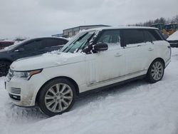 Salvage cars for sale at Wayland, MI auction: 2015 Land Rover Range Rover Supercharged