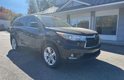 Salvage cars for sale from Copart North Billerica, MA: 2014 Toyota Highlander Limited