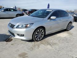 Salvage cars for sale at Grand Prairie, TX auction: 2014 Honda Accord Sport