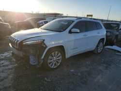 Salvage cars for sale at Cahokia Heights, IL auction: 2017 Jeep Cherokee Overland