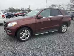 Salvage cars for sale at Riverview, FL auction: 2015 Mercedes-Benz ML 350 4matic