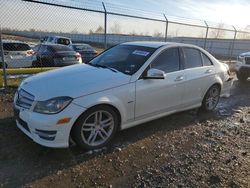 Mercedes-Benz salvage cars for sale: 2012 Mercedes-Benz C 250