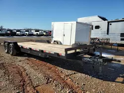 Salvage trucks for sale at Oklahoma City, OK auction: 2022 Load N Go 24' Flatbed