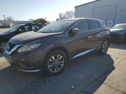 Salvage cars for sale at Sacramento, CA auction: 2015 Nissan Murano S