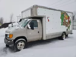 Vehiculos salvage en venta de Copart Leroy, NY: 2007 Ford Econoline E450 Super Duty Cutaway Van