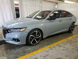 Salvage cars for sale at Dyer, IN auction: 2021 Honda Accord Sport