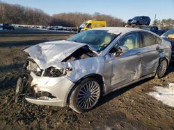 Salvage cars for sale at Windsor, NJ auction: 2017 Ford Fusion Titanium HEV