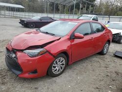 Salvage cars for sale at Savannah, GA auction: 2017 Toyota Corolla L