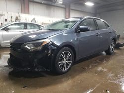 Salvage cars for sale at Elgin, IL auction: 2016 Toyota Corolla L