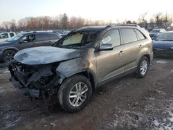 Salvage cars for sale at Chalfont, PA auction: 2015 KIA Sorento LX