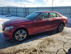 Mercedes-Benz c 300 4matic salvage cars for sale: 2016 Mercedes-Benz C 300 4matic