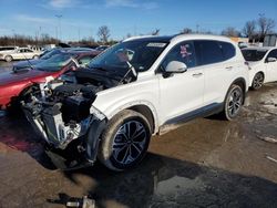 Salvage cars for sale at Bridgeton, MO auction: 2020 Hyundai Santa FE Limited