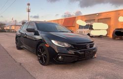 Salvage cars for sale at Miami, FL auction: 2019 Honda Civic Sport