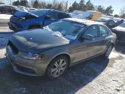 Salvage cars for sale at Denver, CO auction: 2009 Audi A4 2.0T Quattro