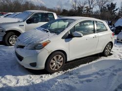 Salvage cars for sale at New Britain, CT auction: 2012 Toyota Yaris