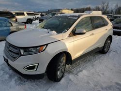 Salvage cars for sale at Wayland, MI auction: 2018 Ford Edge Titanium