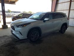 Salvage cars for sale at American Canyon, CA auction: 2022 Toyota Highlander Platinum