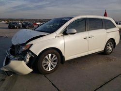 Salvage cars for sale at Grand Prairie, TX auction: 2015 Honda Odyssey EXL