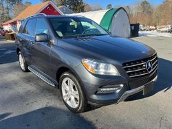 Salvage cars for sale from Copart North Billerica, MA: 2014 Mercedes-Benz ML 350 4matic