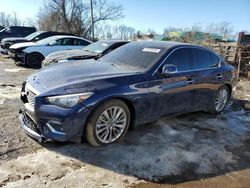 Salvage cars for sale at Baltimore, MD auction: 2021 Infiniti Q50 Luxe