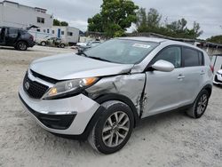 Salvage cars for sale at Opa Locka, FL auction: 2015 KIA Sportage LX