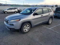 Salvage cars for sale at Van Nuys, CA auction: 2016 Jeep Cherokee Sport